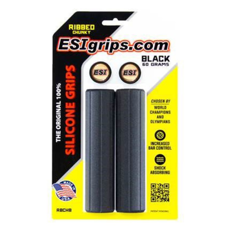 ESI Ribbed Chunky Grips – Black