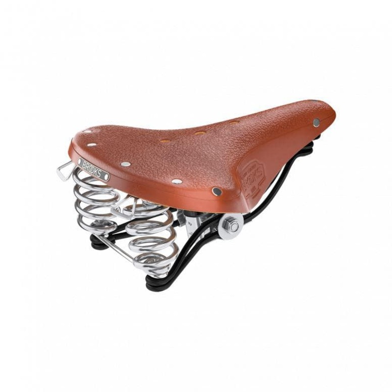 Brooks B66 Std W/Clamp Honey Mens Leisure Saddle