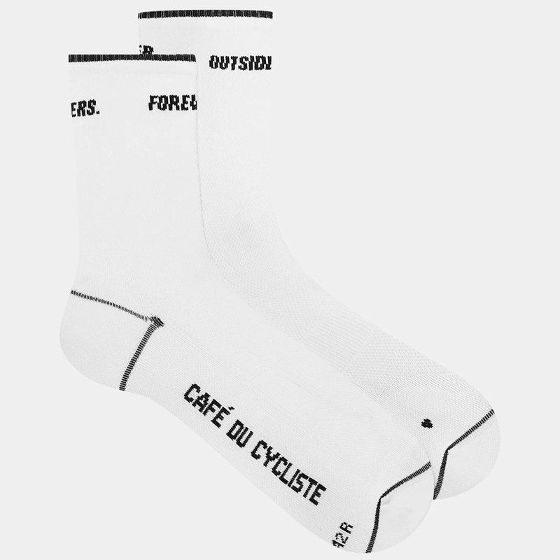 Calze Cafe du Cycliste Motto – Bianco