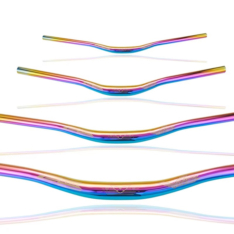 Customizable 31.8*800mm Anodized Colorful Ultra Light Cycling Handle Bar Bicycle Handlebar for Mountain Bike