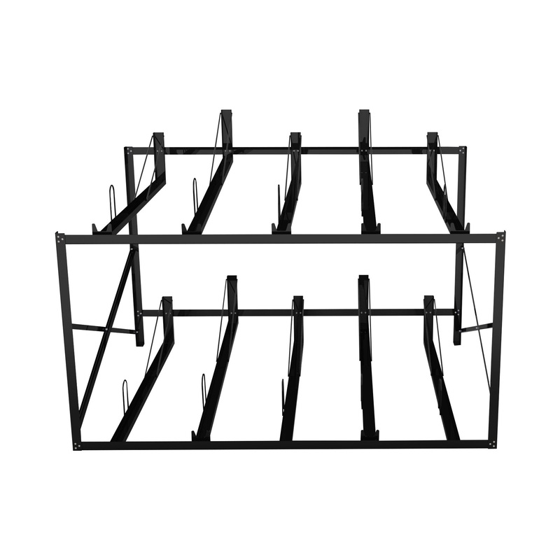 High Quality Modern Sleek Appearance Fluid Shape Multiple Bike Storage Rack