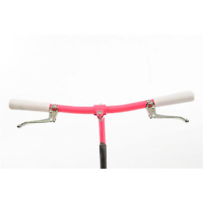 JUNIOR BICYCLE HANDLEBAR ASSEMBLY GRIPS-LEVERS PINK NOS