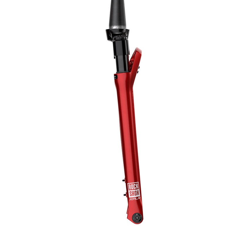 RockShox RUDY Ultimate XPLR Race Day 2 Suspension Fork – 700c 40 mm 12 x 100 mm 45 mm Offset Electric Red A2