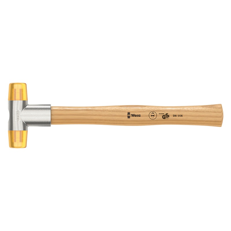 Wera 100 Soft Face Hammer|Wera Tools 100 Soft-Faced Hammer with Cellidor Head Sections | 1 / 23mm|Wera Tools 100 Soft-Faced Hammer with Cellidor Head Sections | 4 / 36mm