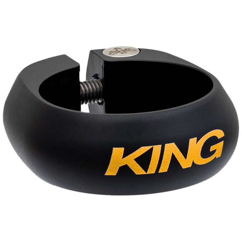 Chris King Seatpost Clamp – 34.9mm Bolt-On Two Tone Black/Gold