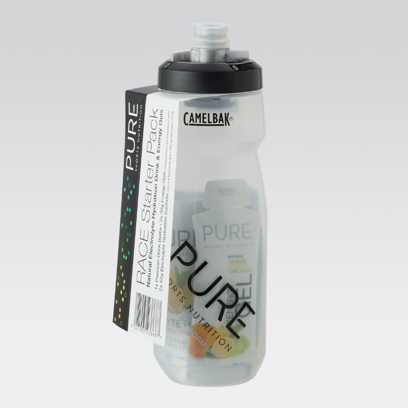 Pure – Race Starter Pack|PURE – PREMIUM RACE STARTER KIT 710ML (INC 2x35g GELS AND 2x 42g HYDRATION SACHETS)
