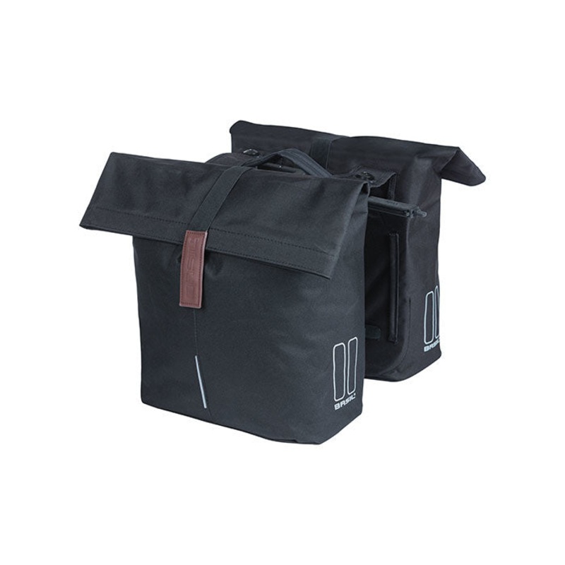Basil – City Double Bag (MIK)|BASIL CITY DOUBLE BAG MIK, BLACK|BASIL DISTANCE HOLDER, BLACK