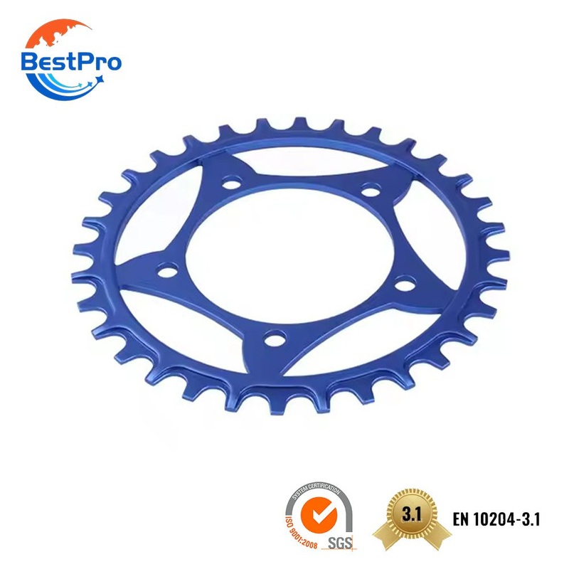 OEM ODM Custom Factory CNC Machining Bicycle Bolt Disc Rotor Design Anodizing Color Bike Stem Pedals Spare Part for Bike Motorcycle Ebike