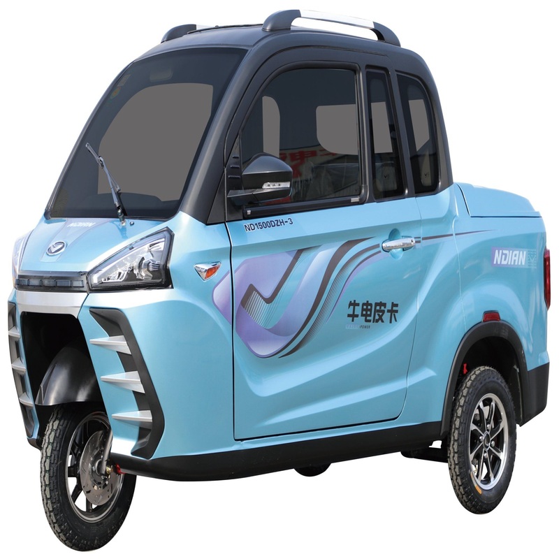 Made in China 72V 1500W Wholesale Price Full-Canopy Electric Passenger Tricycle