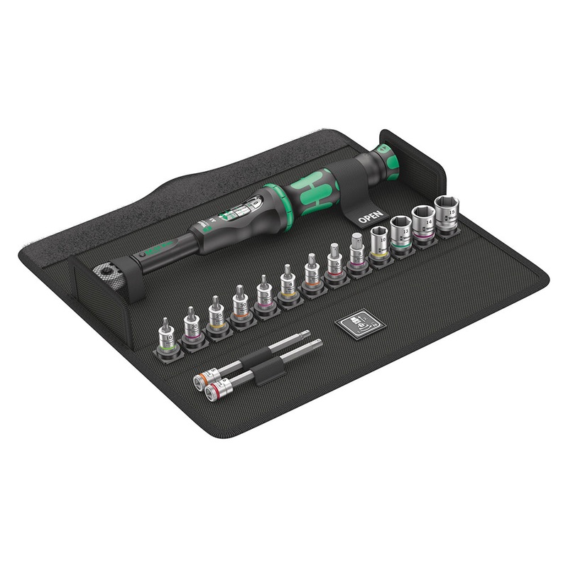 Wera Bicycle Set Torque 1 – Click Torque 1/4 2.5-25 Nm 16 Piece Set