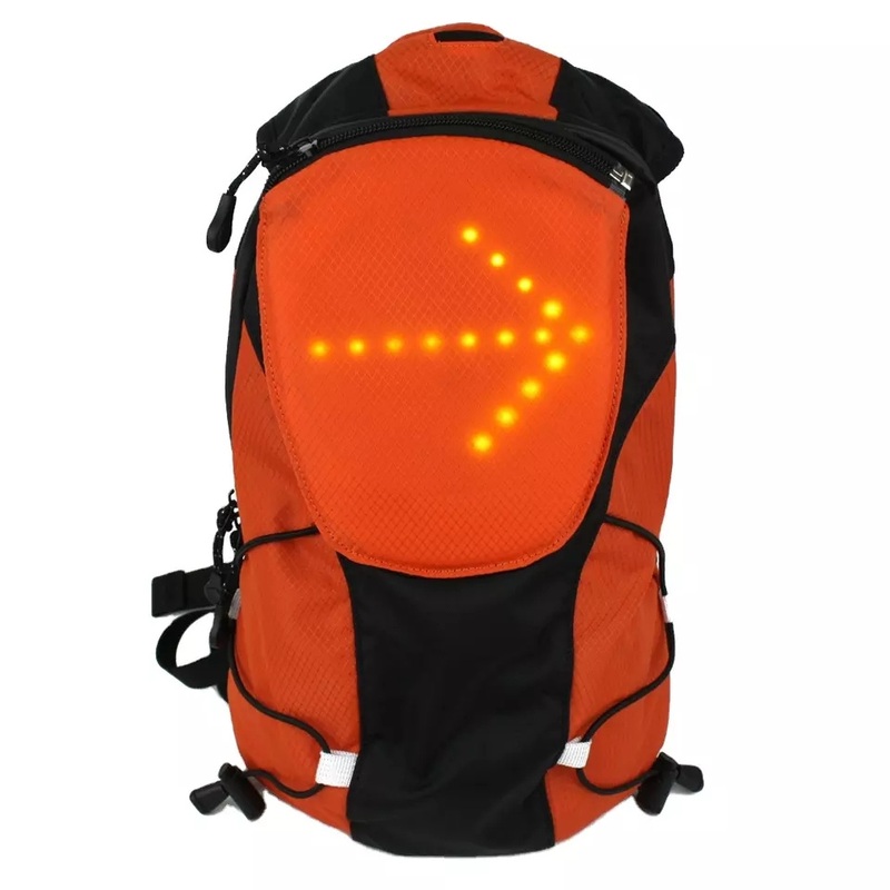 Bicycle Vest Night Hiking Cycling LED Signal Light Indicator Reflective Bike Backpack Cycling Backpack