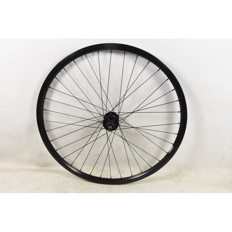 700c 622 x 19 REAR WHEEL 8-9 CASSETTE DISC HUB TREKKING BIKE BLACK DUAL WALL RIM