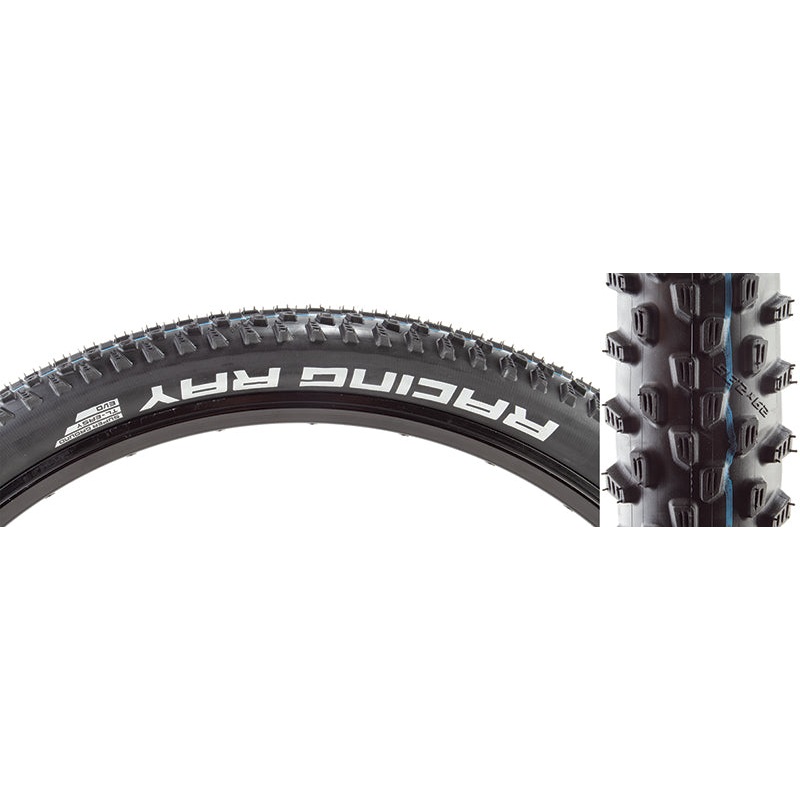 Schwalbe Racing Ray Tire – 29 x 2.35 Tubeless Folding BLK Evolution Super Ground Addix SpeedGrip