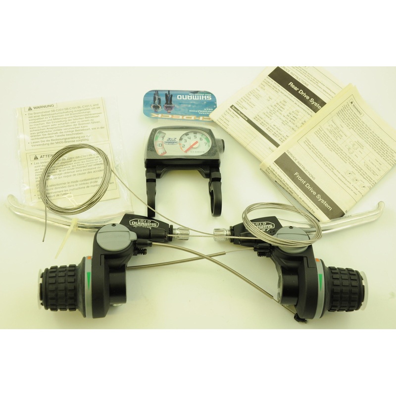 SHIMANO C101 21 SPEED 7 x 3 REVO GRIP TYPE SHIFTER BRAKE LEVERS WITH CI DISPLAY