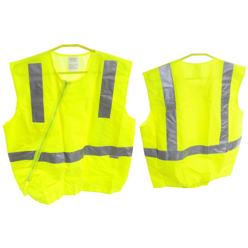 MOTRAX VISILITE BRIGHT TOP HI VIZ 3M REFLECTIVE GILET,RUNNING ,JOGGING ALL SIZES