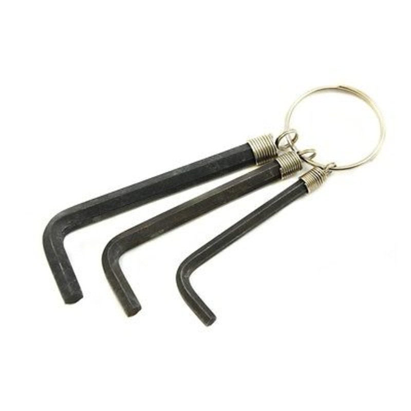 MULTI TOOL 4-5-6mm 3-PIECE ALLEN KEY ON KEY RING FOR BIKE MECHANICS,DIY HOME USE