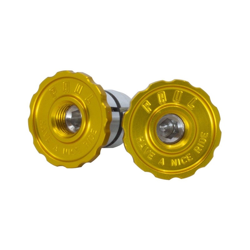 Paul Components Aluminum Bar End Plugs (Gold)