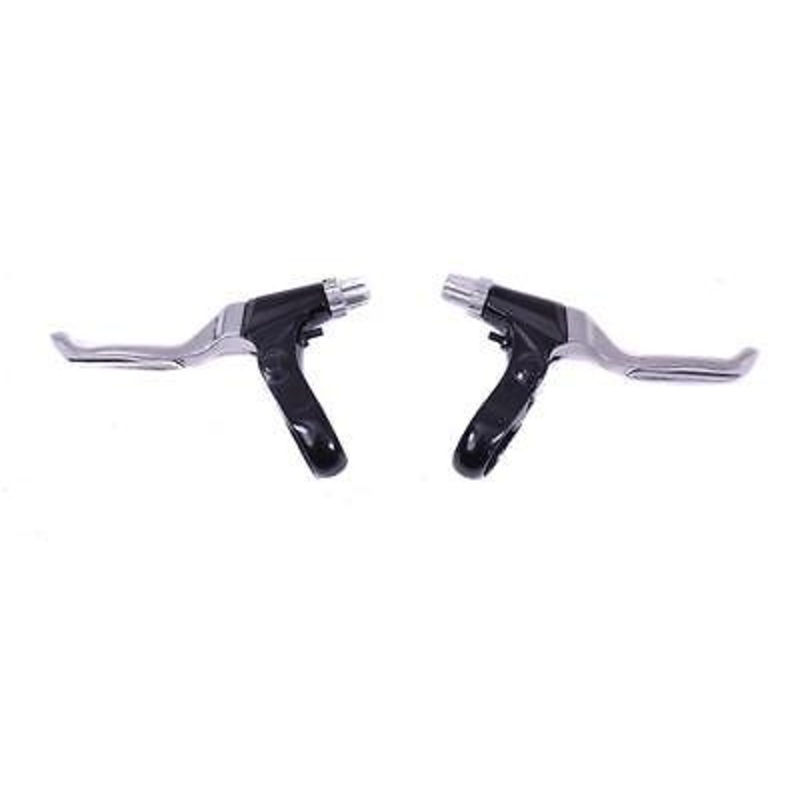 PAIR MTB V-BRAKE LEVERS ALLOY BODY & ALLOY LEVER 2 FINGER BIKE BRAKE LEVERS50%