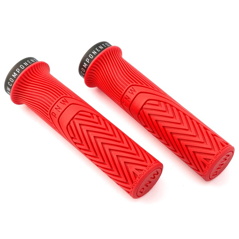 PNW Components Loam Mountain Lock-On Grips (Really Red) (Regular)
