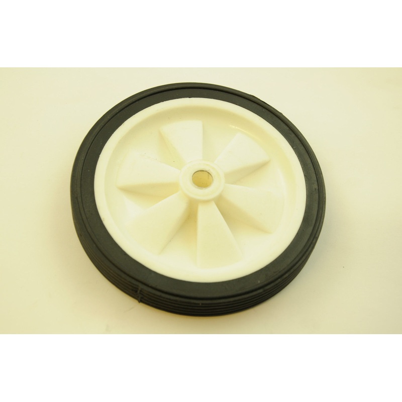TWO WHITE PLASTIC BICYCLE STABILISER ANY USE WHEELS 4 3-4 (120mm) DIAMETER