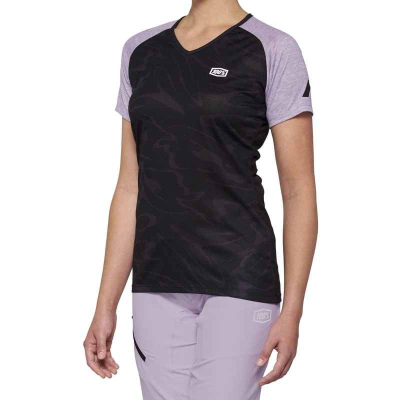100% Airmatic Short Sleeve Women’s Jersey 2022 Black / Lavender