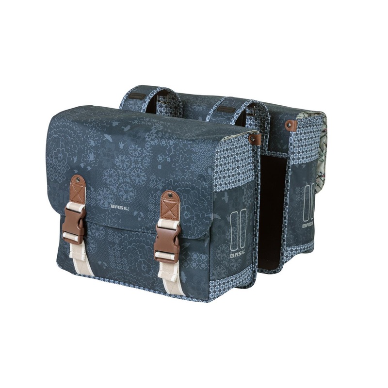 Basil – Boheme Double Bag|BASIL BOHEME-DOUBLE BAG, TRENDY DOUBLE BAG, 35L, FOREST GREEN|BASIL BOHEME-DOUBLE BAG, TRENDY DOUBLE BAG, 35L, INDIGO BLUE