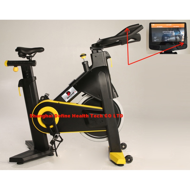 Best commercial spinning bike, professional indoor cycle, Define Health Tech – New Professional Cycle Connect Spinning Bike -HB-2018