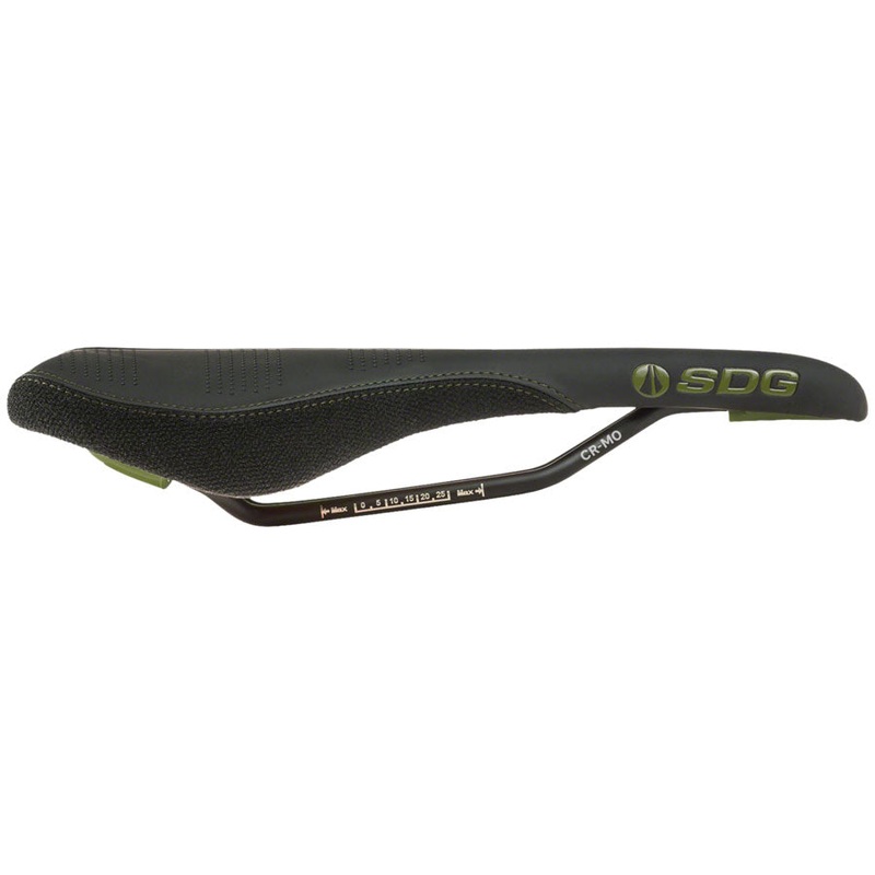SDG Radar Saddle – Chromoly Black/Olive Green