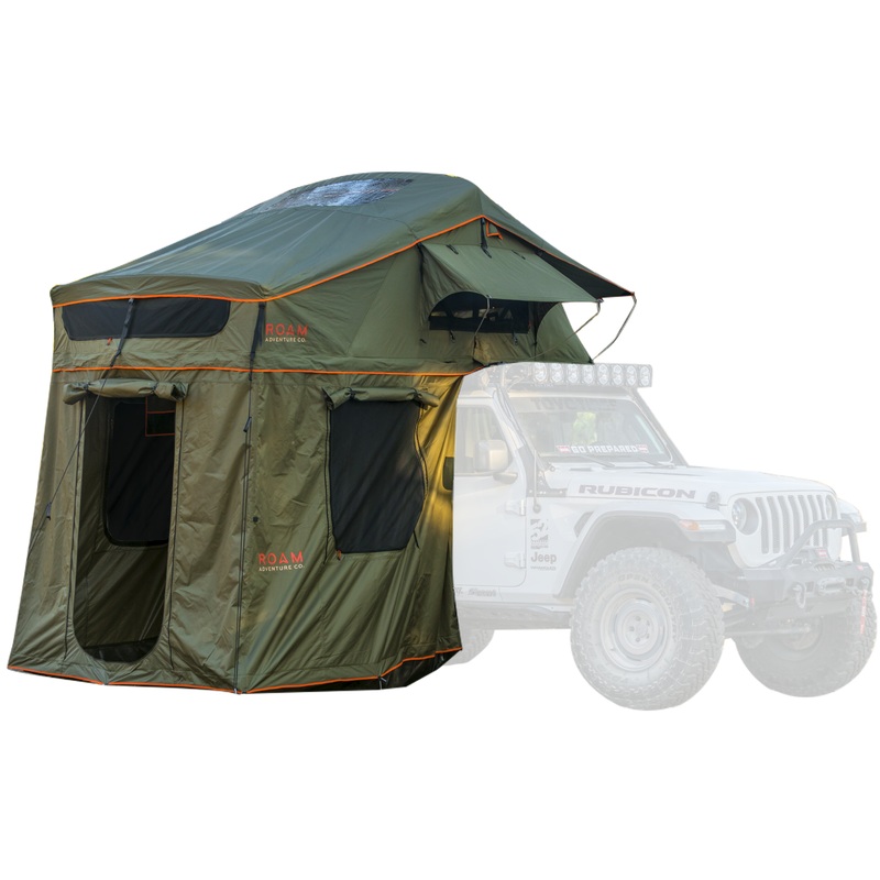 The Vagabond XL Rooftop Tent|Forest Green / Hyper Orange|Black|Slate Grey / Navy Blue|No Annex|With Annex