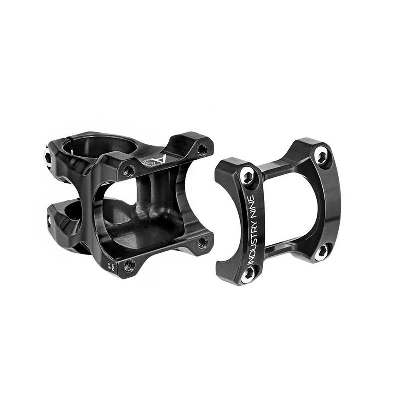 Industry Nine A318 Stem – 40mm 31.8mm Clamp +/-4.4 1 1/8 Aluminum Black