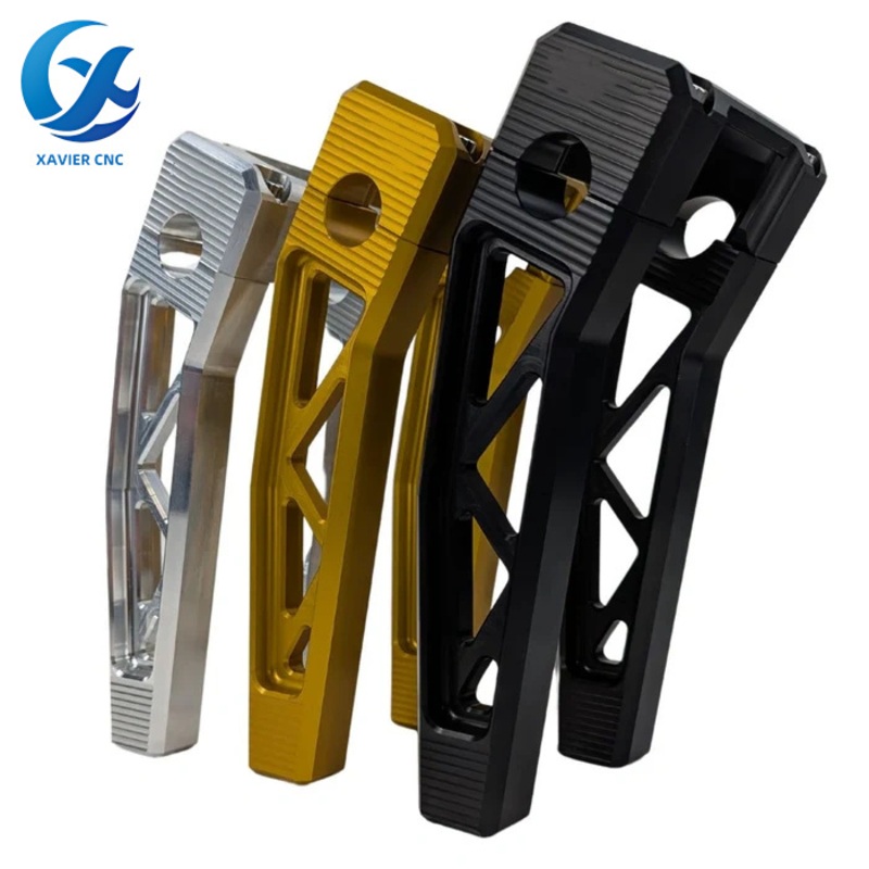 OEM CNC Machining Service Customized 7075 Aluminum Motorcycle Pullback Truss Risers Handlebar Pullback Riser