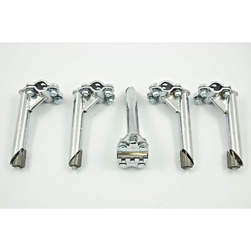 WHOLESALE JOB LOT 5 FIVE OLD SCHOOL BMX 80s 4 BOLT HANDLEBAR STEM CP-JOB LOT 5!