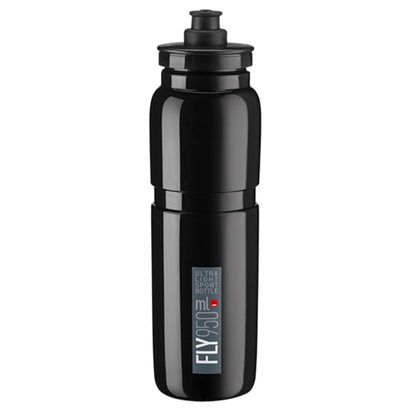 Elite Fly Bottles 950ml|Elite Bottle Fly Ultralight 950ml Black/Grey Logo|Elite Bottle Fly Ultralight 950ml Clear/Logo Grey