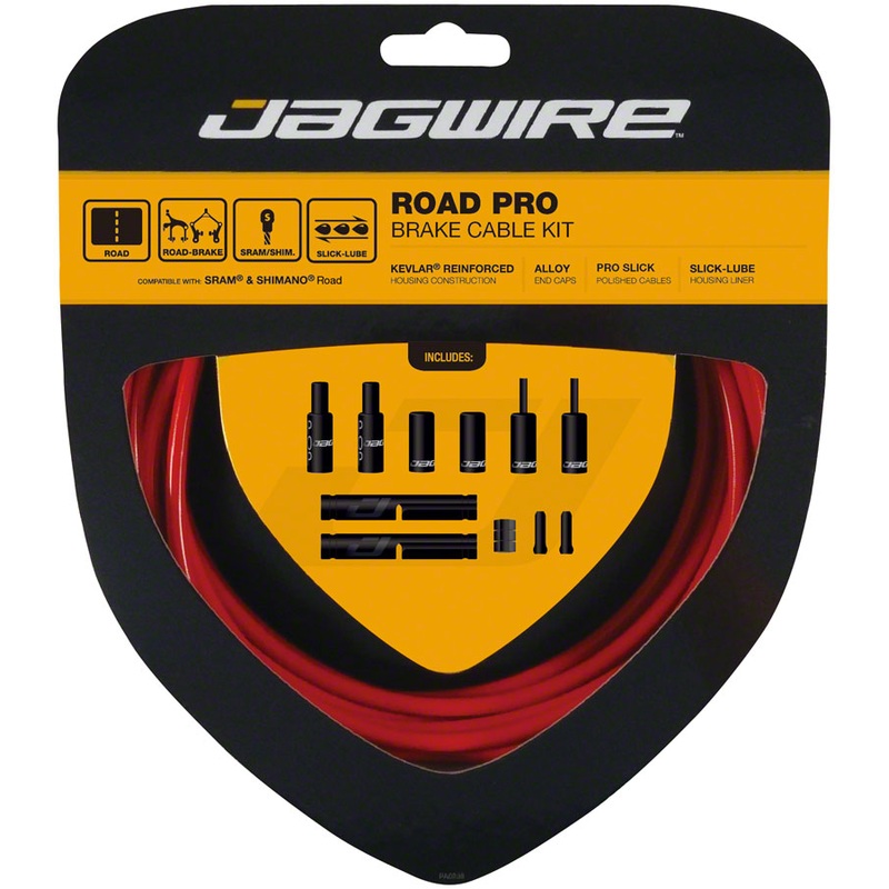 Jagwire Pro Brake Cable Kit Road SRAM/Shimano Red