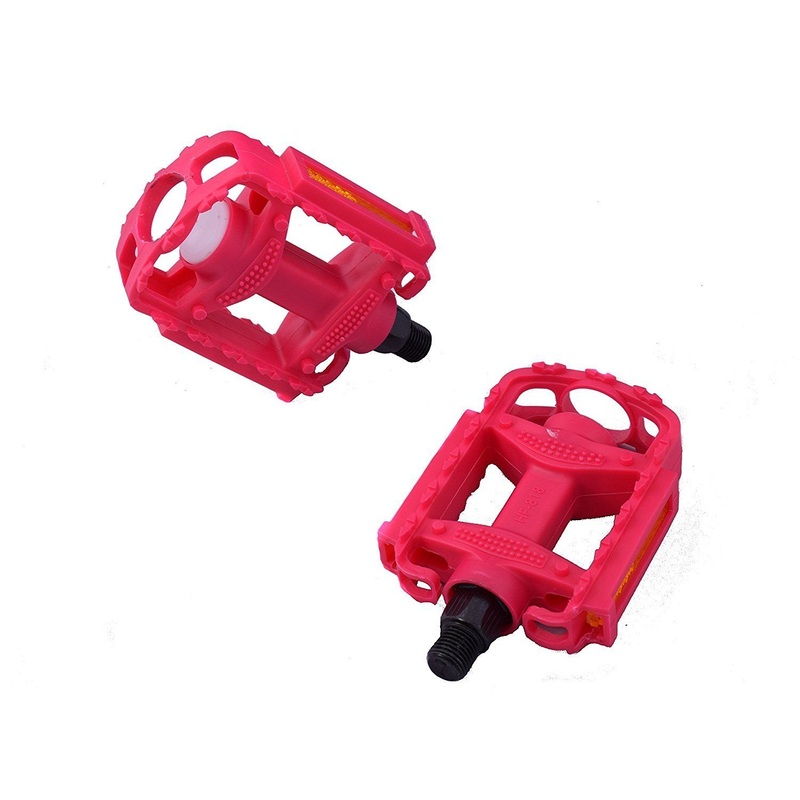 PAIR CHILDRENS KIDDIES 1-2 BIKE PEDALS NON-SLIP SUIT OPC ONE PIECE CRANK PINK