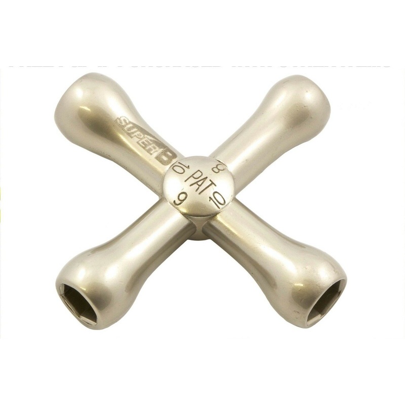 SUPER B CROSS KEY MULTI FUNCTION BIKE TOOL 8,9,10mm CROSS CYCLE MECHANIC SPANNER