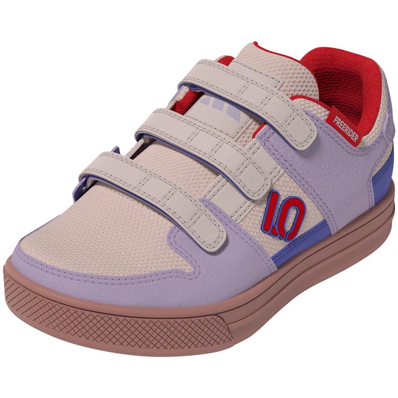Five Ten Freerider Kid’s VCS Flat Shoes – Putty Mauve/Pure Ruby/Semi Cobalt Blue 3.5