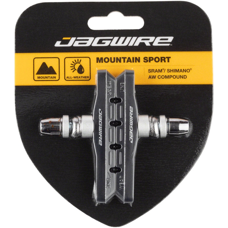 Jagwire Mountain Sport Brake Pads Threaded Post Black