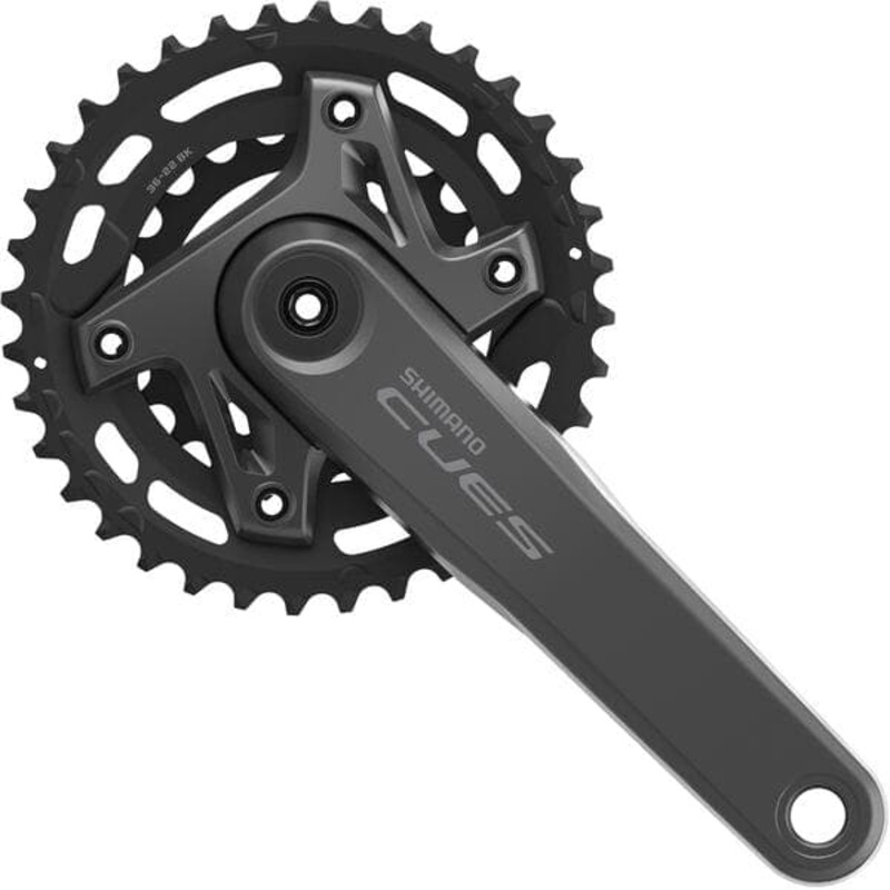 Shimano CUES FC-U6000 2 piece design chainset, for 9/10/11-speed, 36/22T, Boost