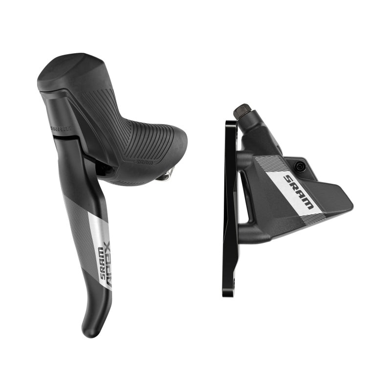 SRAM Apex AXS eTap Shift/Brake Lever Hydraulic Disc Brake Caliper – Left/Front 12-Speed Flat Mount 20mm Offset BLK D1