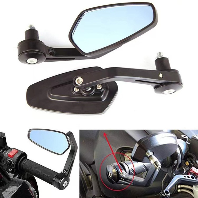 Motorcycle Rearview Mirror Classic Vintage Motorcycle Mirrors – ECE Approved for Cafe Racer Bikes