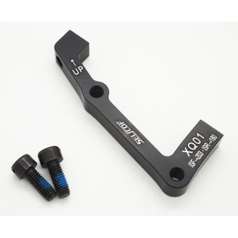 SELCOF DISC BRAKE ADAPTER IS POST MOUNT, 203mm FRONT 180mm REAR SHIMANO AVID