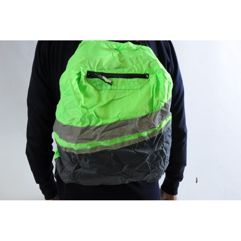 Wowow Backpack, Rucksack Hi Viz Vis Reflective Cover Green Fluorescent Bargain