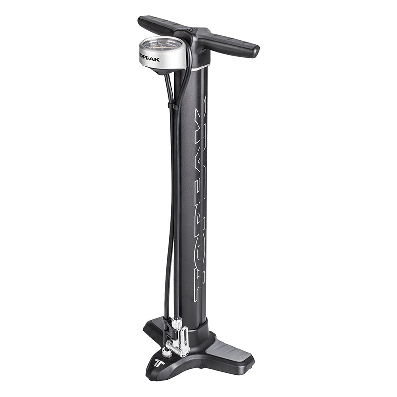 Topeak Joe Blow Twin Turbo Floor Pump SmartHead Black