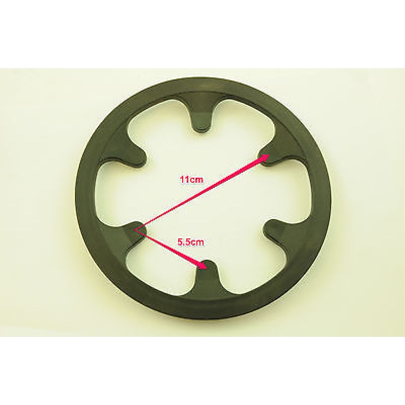 CHAINRING GUARD PROTECTOR 6 PIN PUSH FIT BLACK 40 TEETH MTB ATB OPC CHAINWHEEL