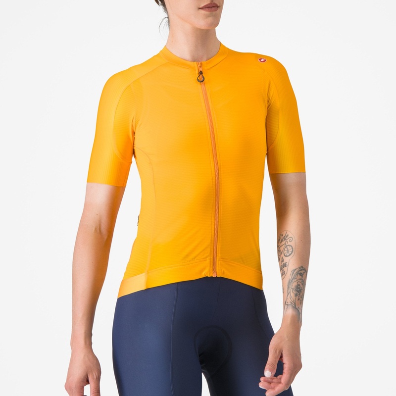 Maglia donna Castelli Espresso – Arancio