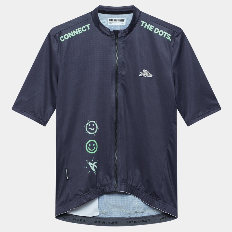 Maglia Cafe du Cycliste Fleurette – Blu
