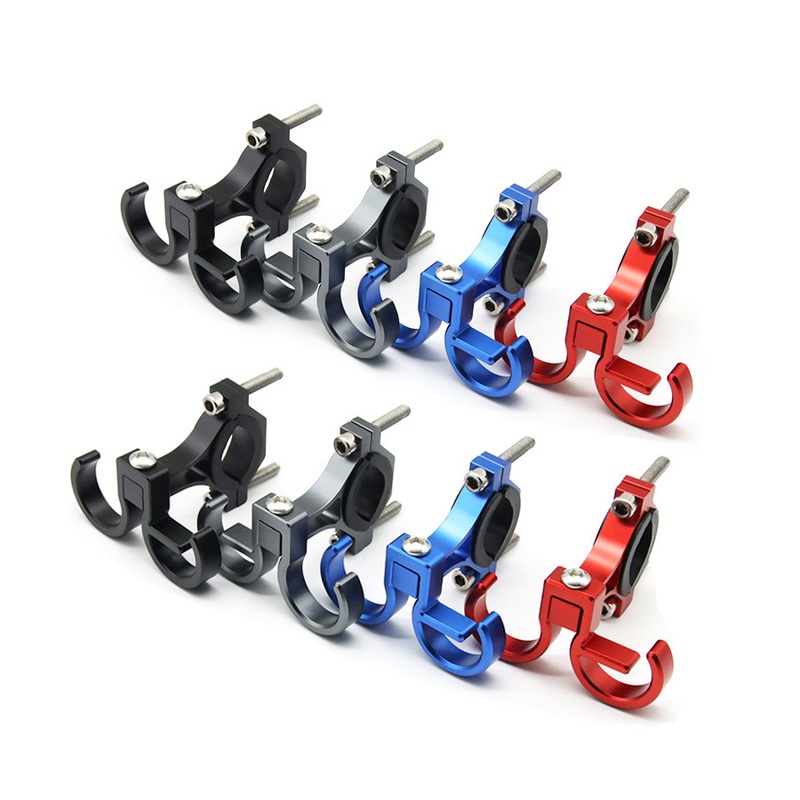 OEM CNC Parts Customized Aluminum Double Headed Motorcycle Scooter Front Handlebar Risers Bumper Mounting Bracket Aluminum Bicycle Hook