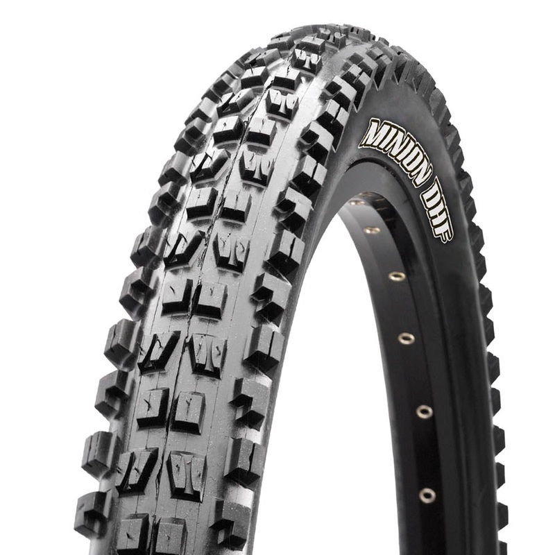 Maxxis Minion DHF Tire – 24 x 2.4 Tubeless Folding Black Dual EXO