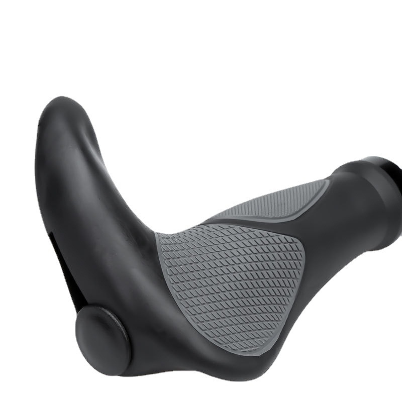Mountain Bike Rubber Horn Handle Set Bicycle Handle Set Riding Side Lock Pair